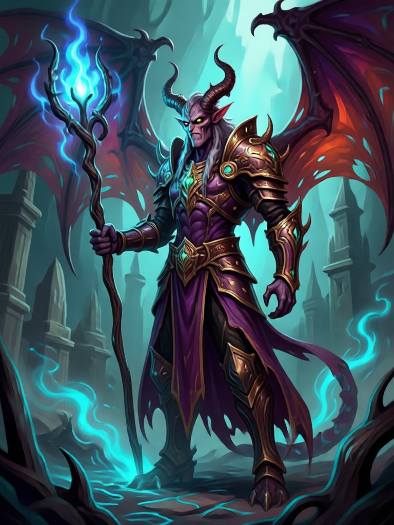 Grimdark warrior in ancient armor AI character art