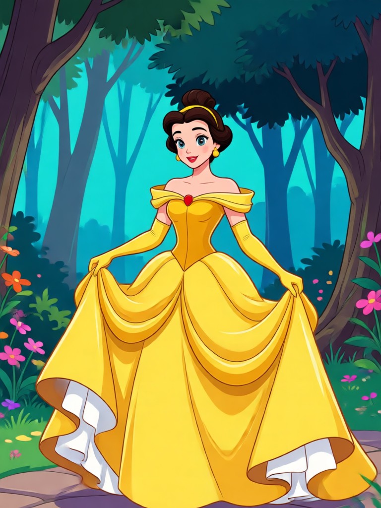 KI-gestützte Disney-Prinzessin Pocahontas-inspiriertes Ergebnis
