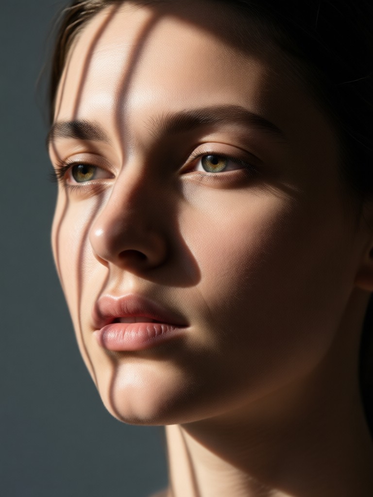 AI portrait with dramatic stormy sky lighting