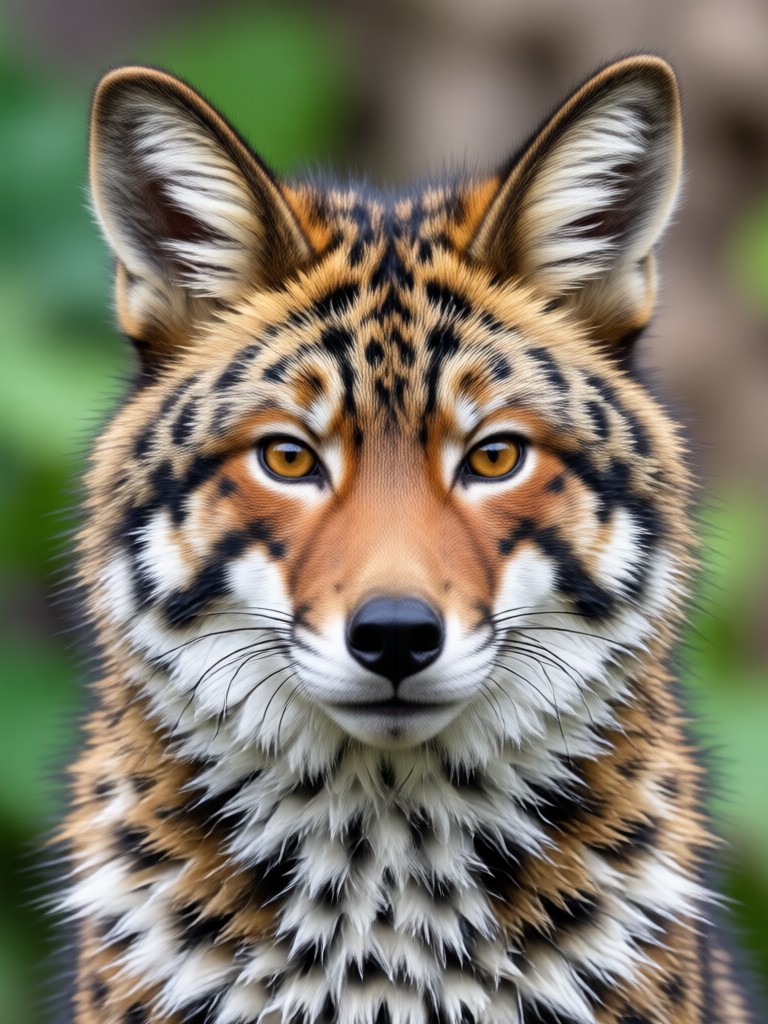 Persona intercambiada con un filtro de IA de rostro de león majestuoso
