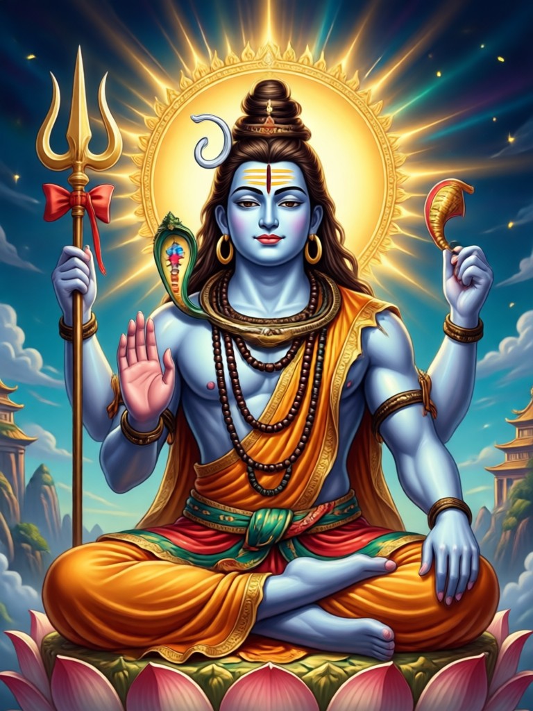 Cosmic Shiva AI Artwork