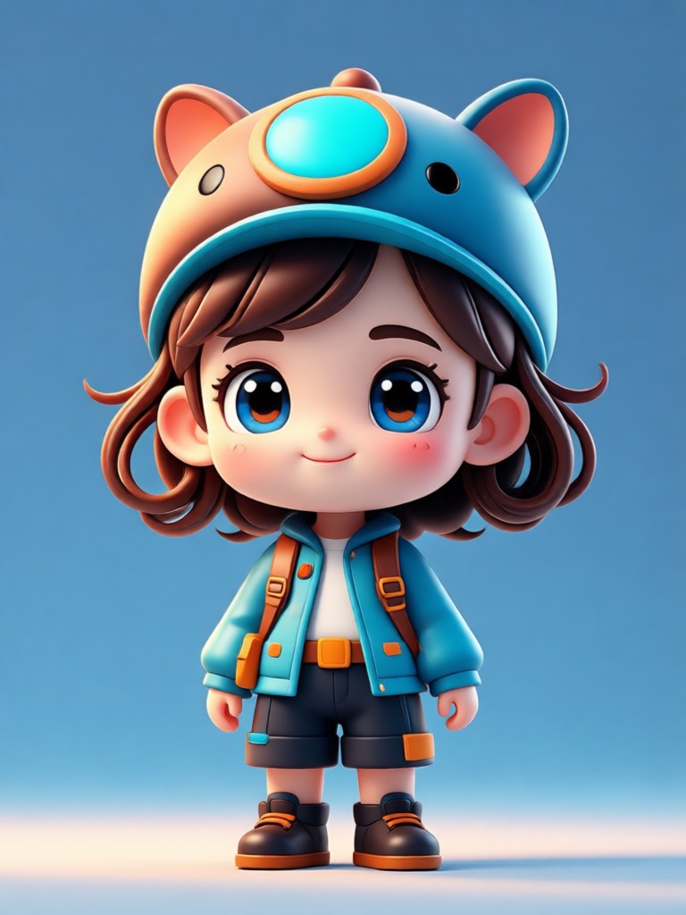 3D chibi ai photo generator result example