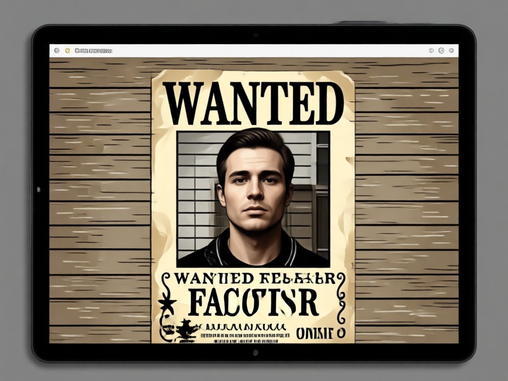 Realistic Face on Wanted Poster