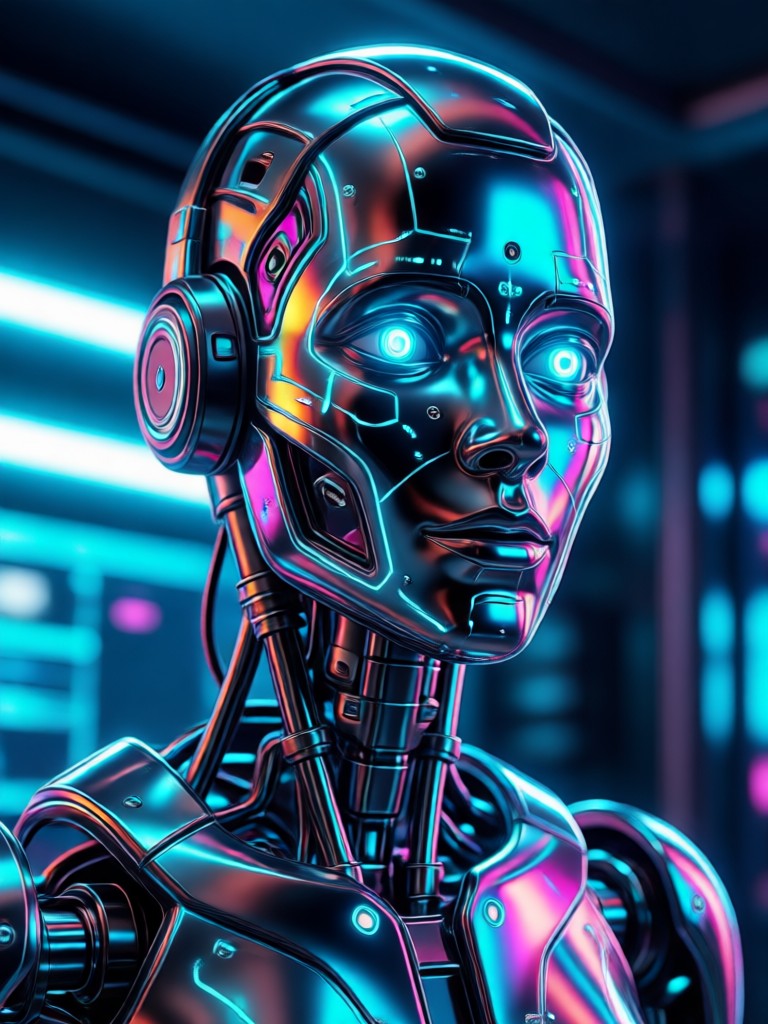 AI business person presenting in a video
