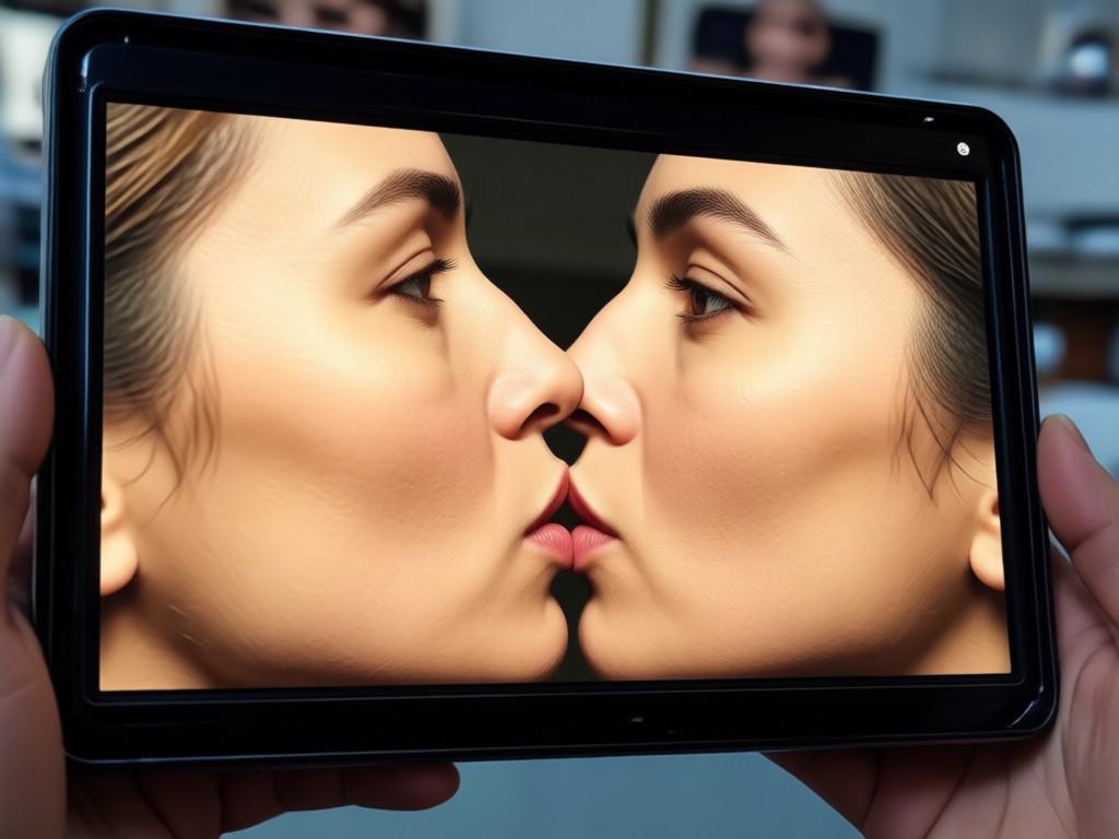 Gallery of different AI kiss animation styles