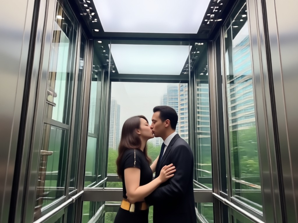 Realistic AI generated kiss motion