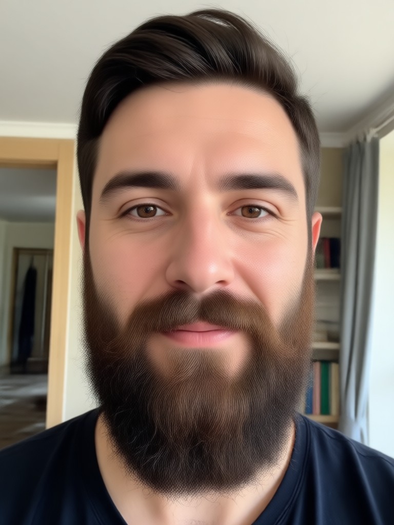 Side by side comparison of multiple beard styles