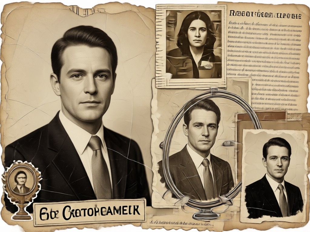 Gallery of different vintage collage layout templates