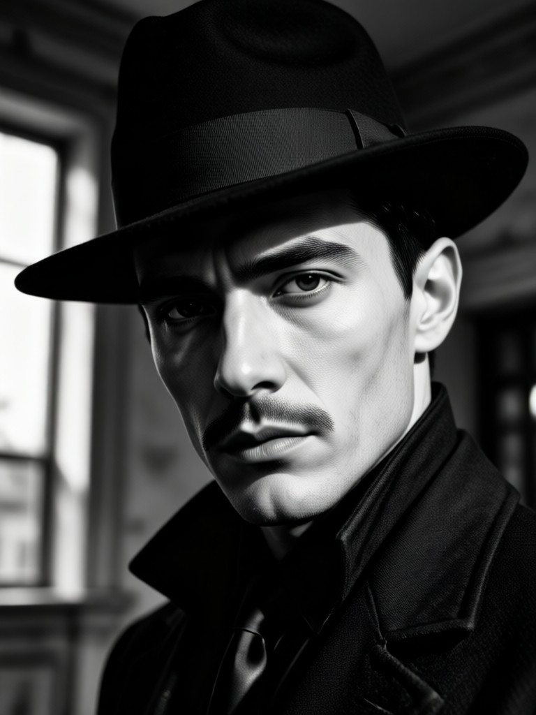 Cineastisches Noir-Stil Gruppenporträt