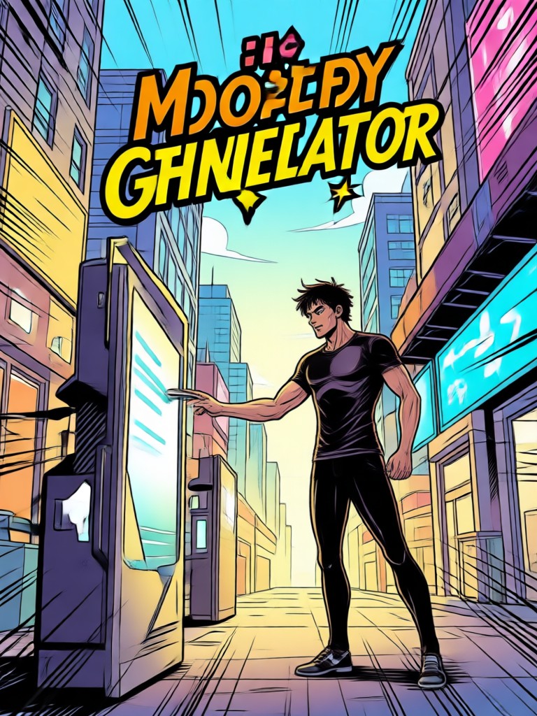 Paisaje de estilo novela gráfica con estética de cómic
