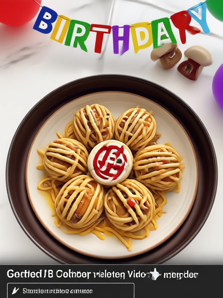 Milestone birthday video with timeline