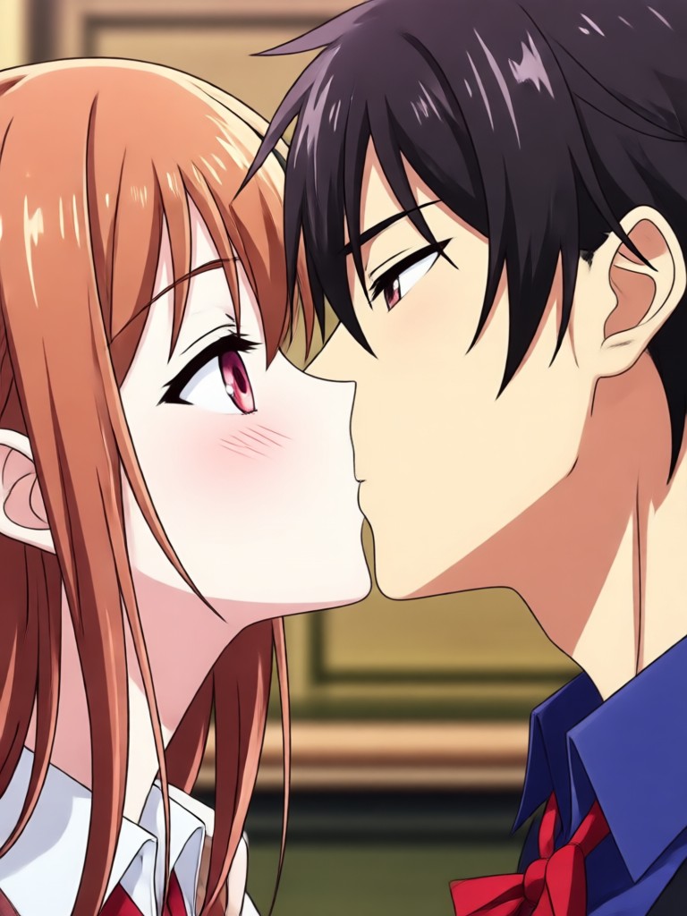 Video ciuman romansa fantasi anime
