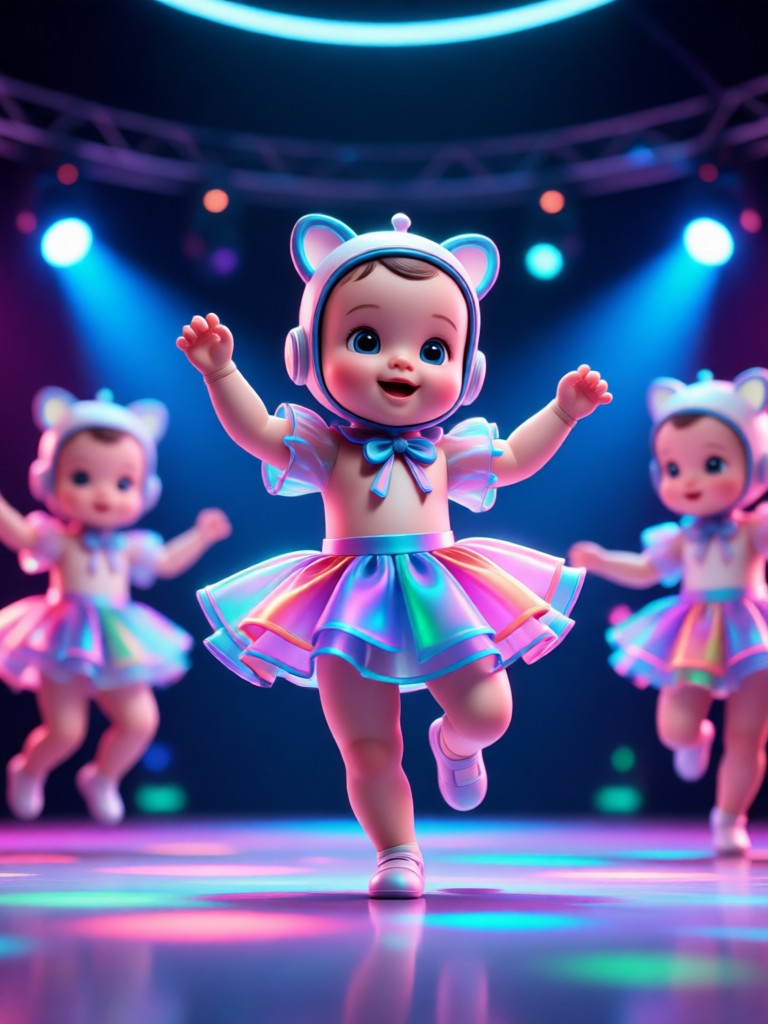 Baby doing a TikTok viral dance