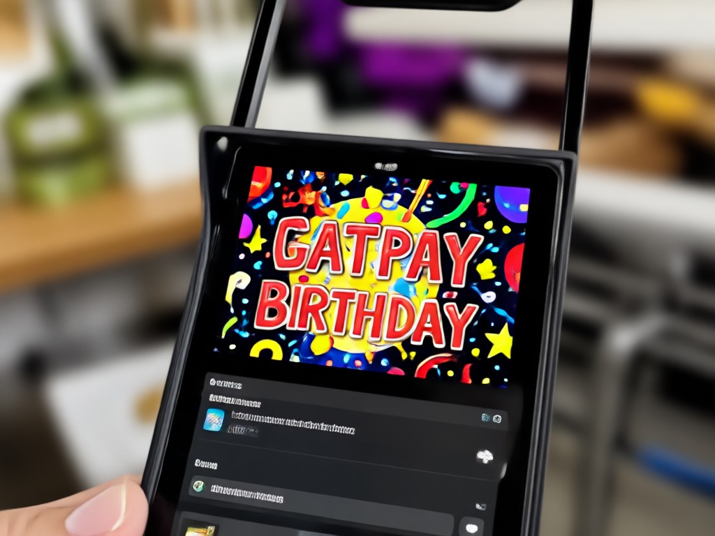 Customizing a birthday video greeting