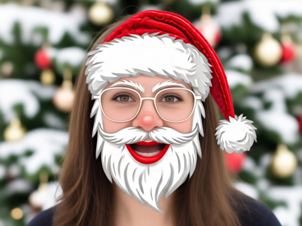 Verschiedene Stile für Santa Claus Face Filter