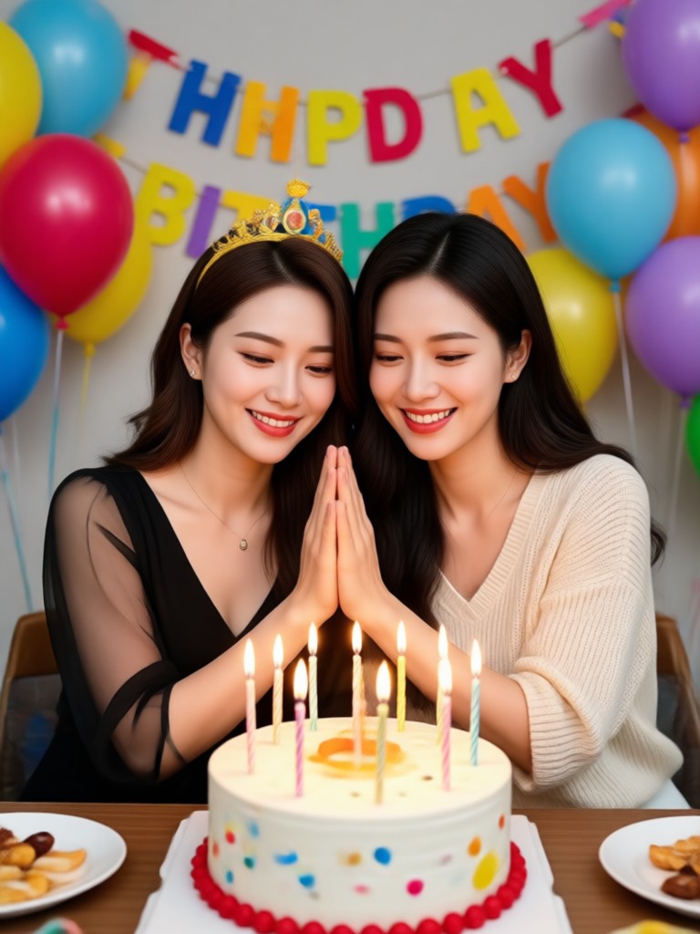 Elegant birthday video with calligraphy text