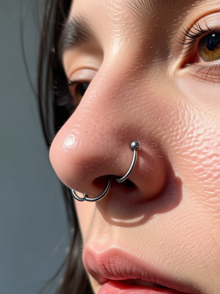 रियलिस्टिक एआई नोज चेन पियरसिंग इफेक्ट