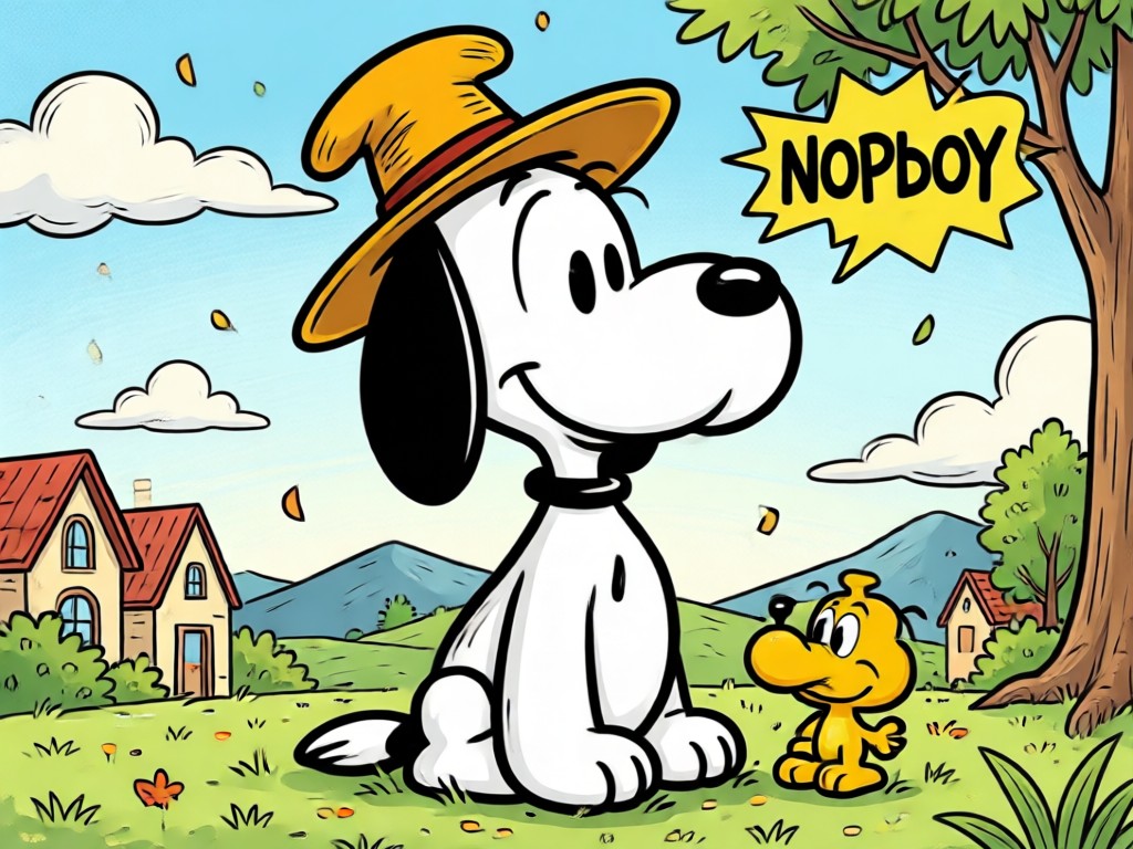Präzise KI-Snoopy-Charaktertransformation