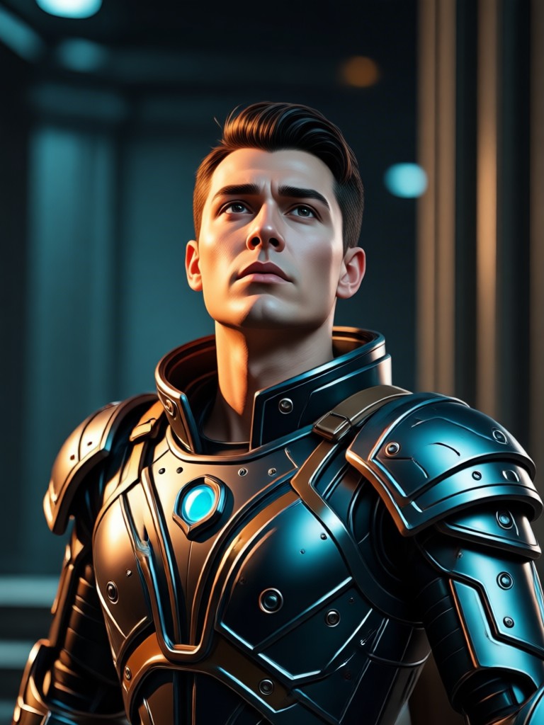 Action movie style character intro AI filter