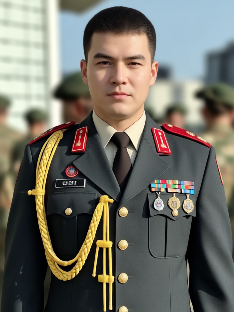 Formal military dress uniform editor example