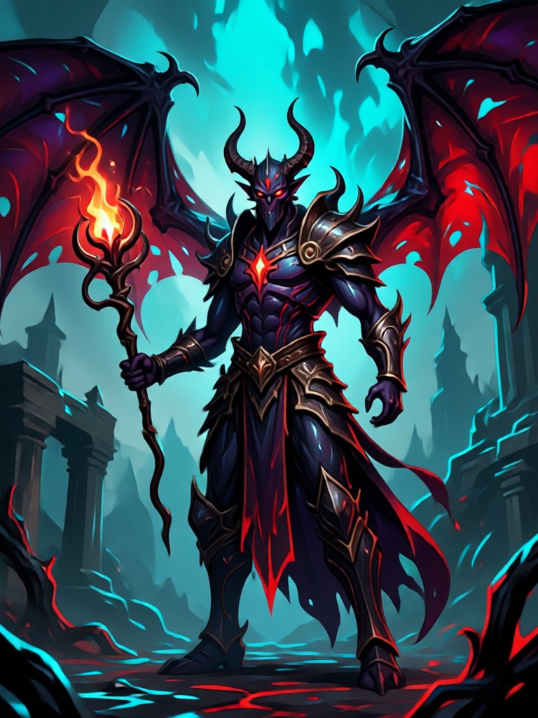 Shadowy figure in a crypt