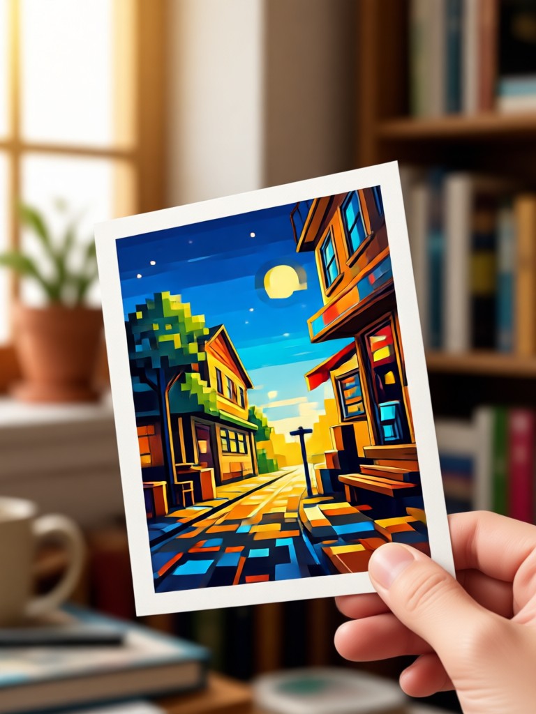 AI photorealistic beach vacation postcard