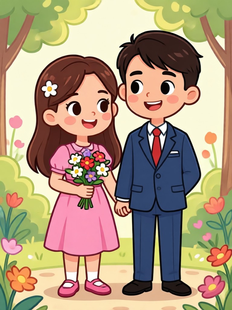 hasil cartoon couple maker retro vintage