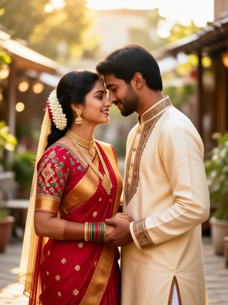 Family portrait in classic kediyu and chaniya choli
