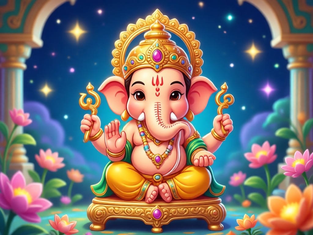 KI-Text-zu-Video-Ganpati-Erstellung
