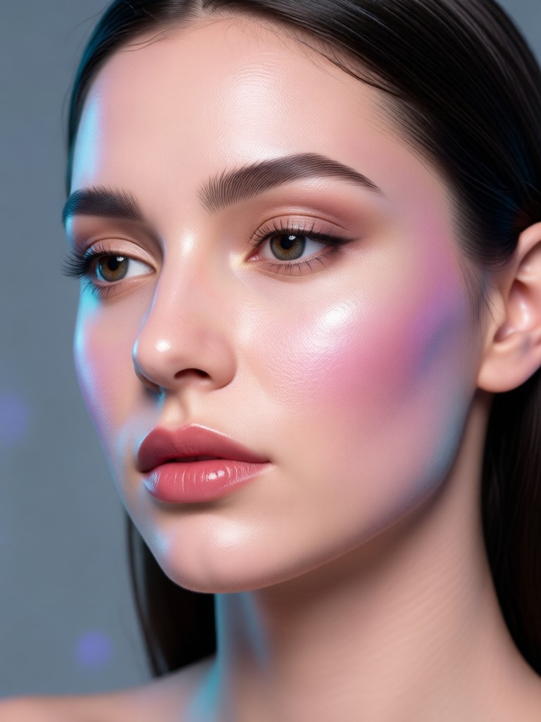 High fashion model portrait created with AI