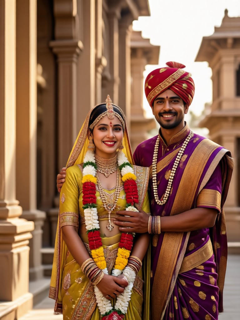 Maharashtrian couple photo generator app preview