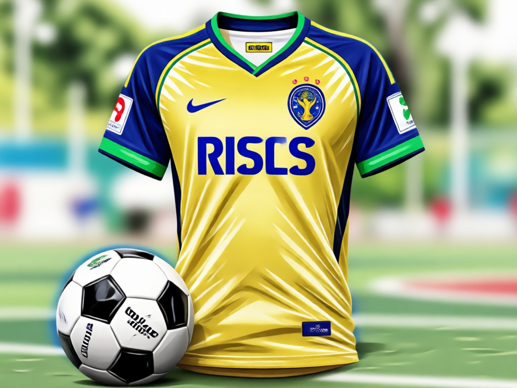 Realistic AI generated football jersey on photo