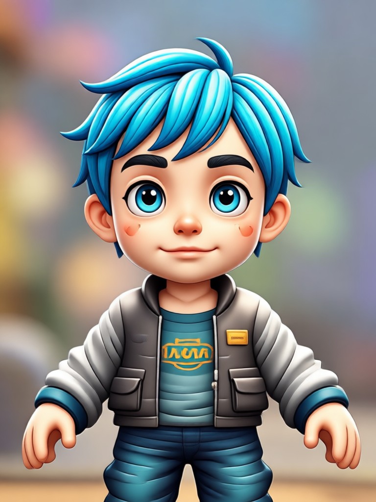 detailed 3d buddy with textures