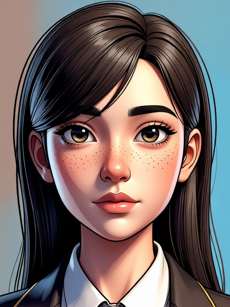 Fantasy elf 3D cartoon portrait