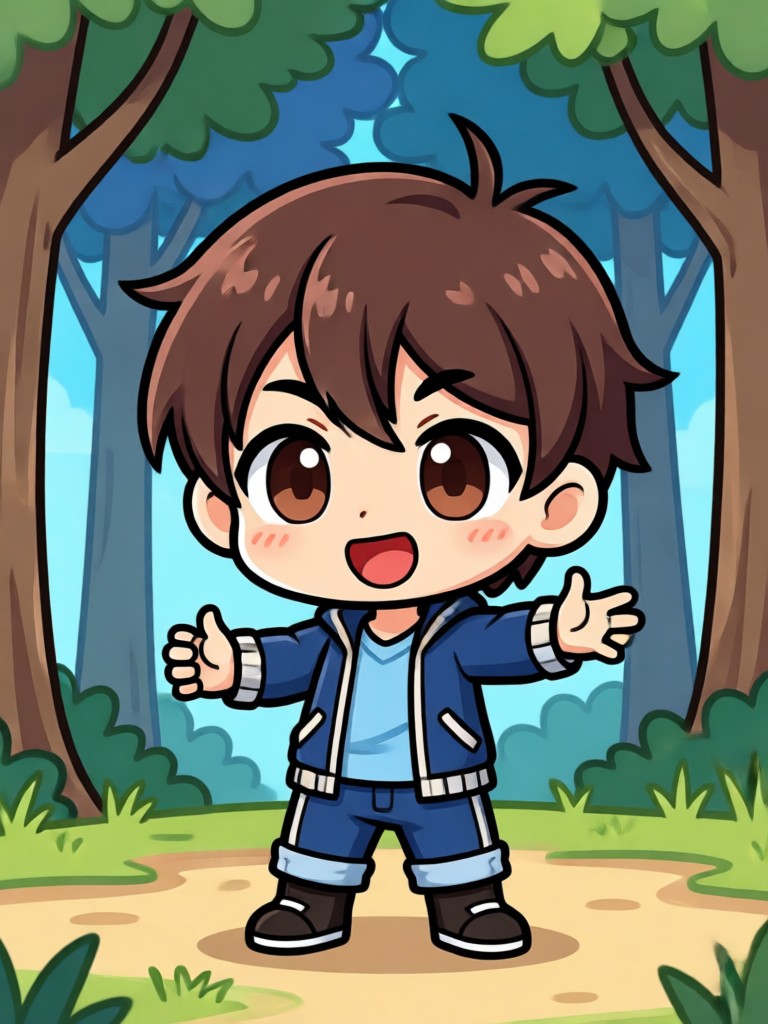 Ghibli inspired chibi scene video
