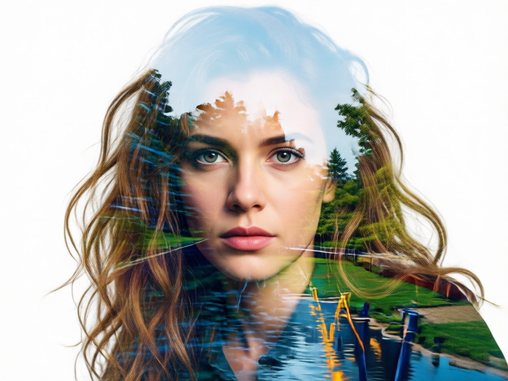 Library of double exposure styles and templates