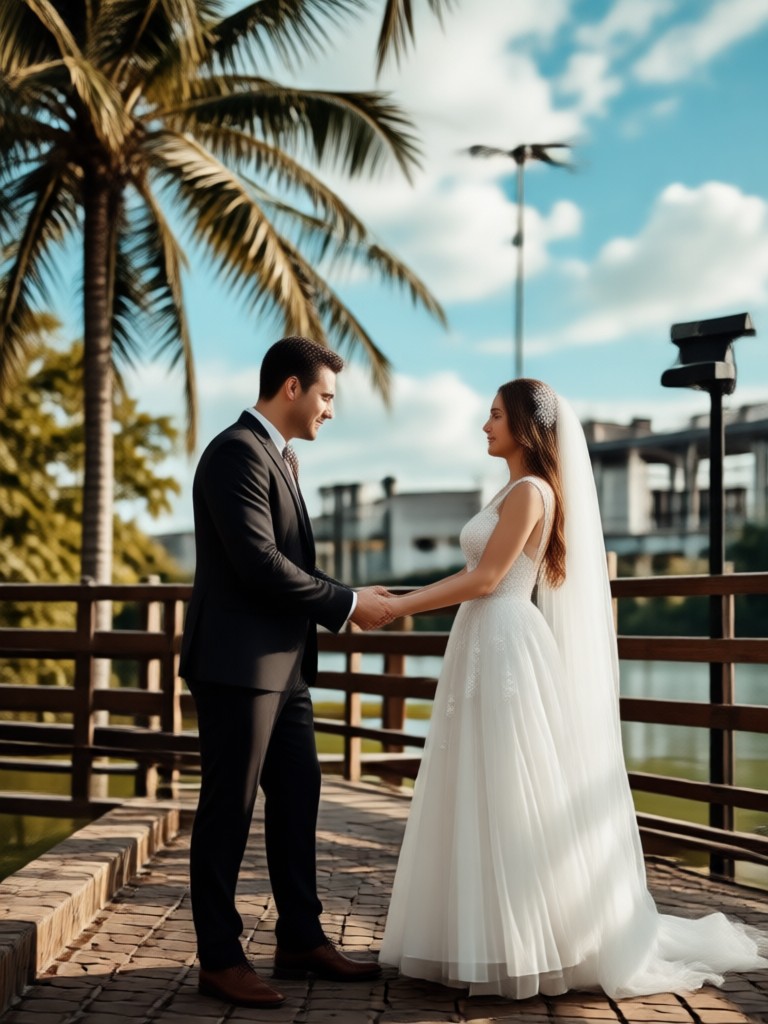 Animated fairy tale style proposal video with couple