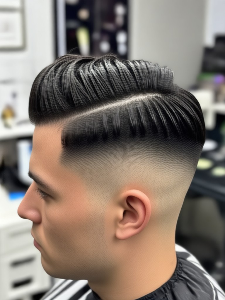 Vorher-Nachher Low Taper Fade AI-Vorschau