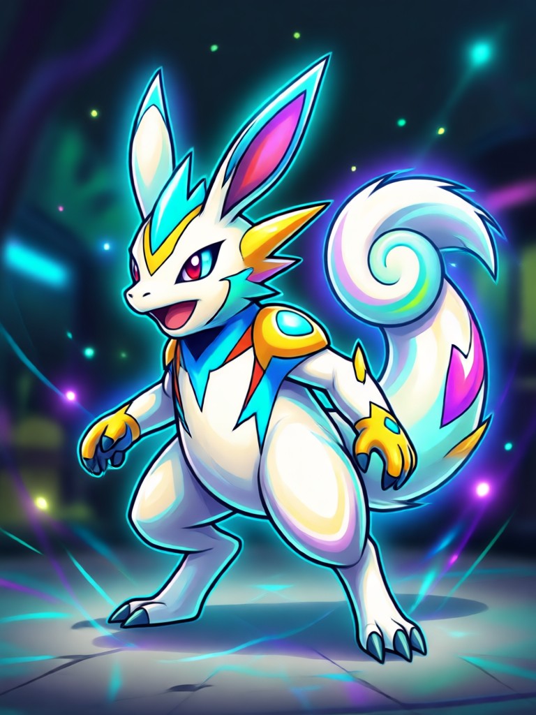 Interface do gerador de Pokémon no app móvel
