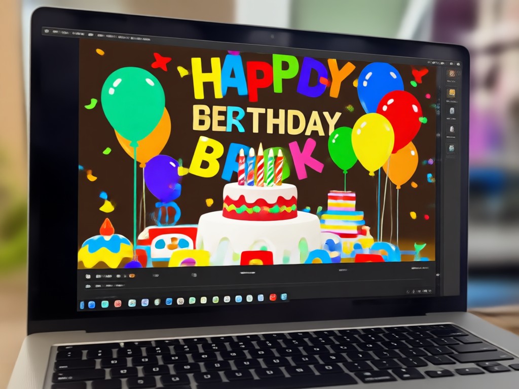 Various animated birthday video templates