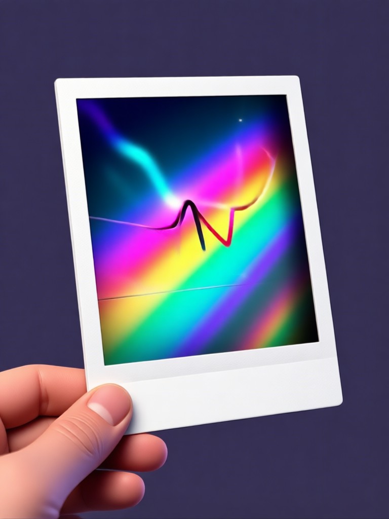Interfaz de la app móvil mostrando el efecto de vídeo Polaroid 3D en acción
