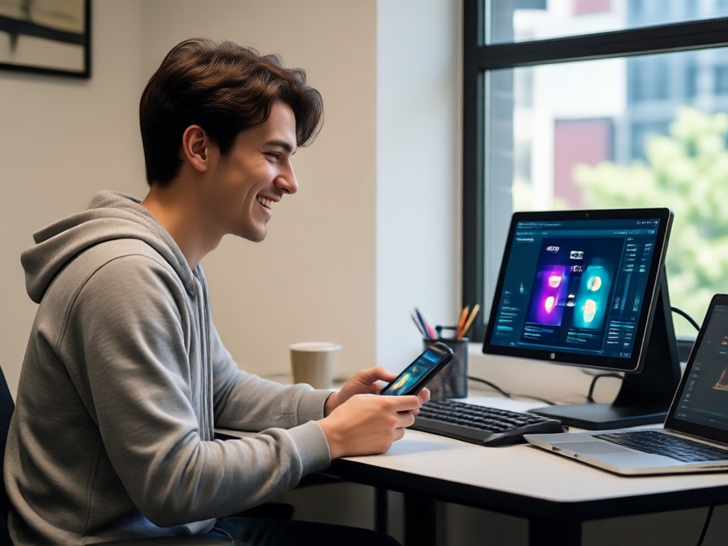 AI boyfriend character customization interface