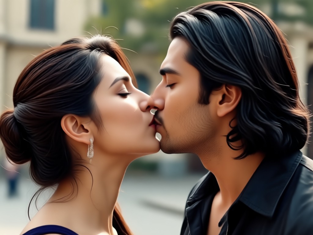 AI controlled emotional expression for kiss scene