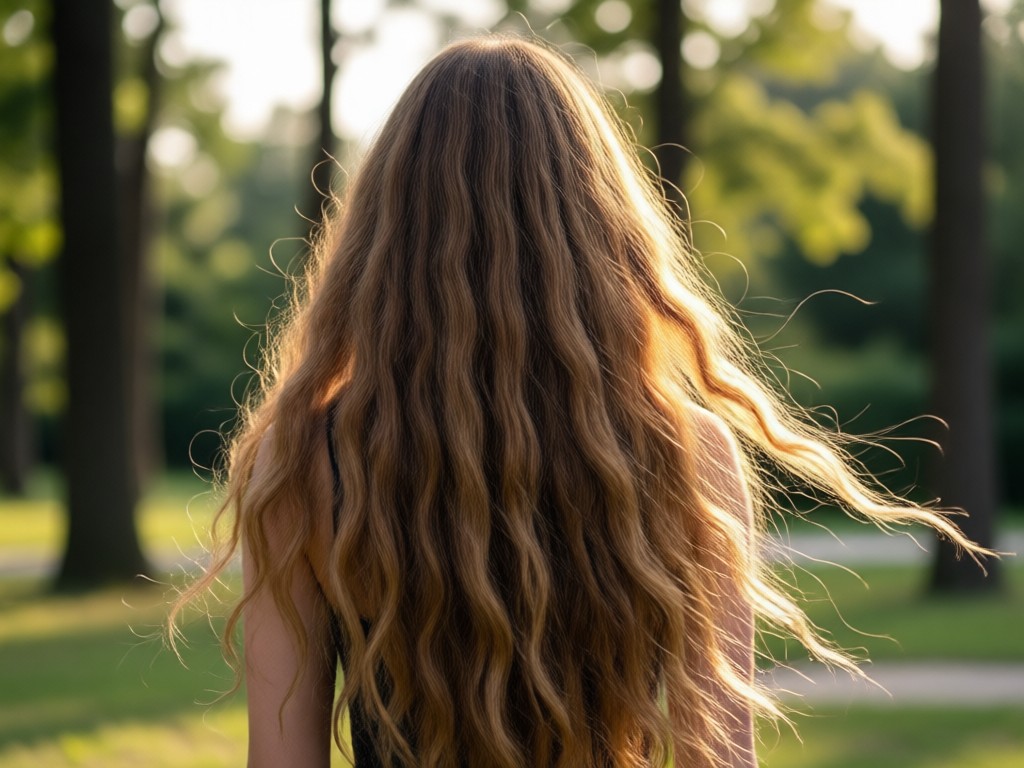 Long hair style and length presets menu