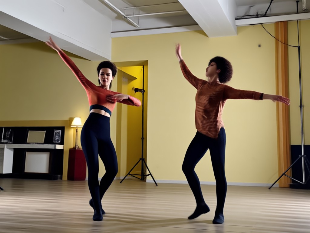 Realistic dance motion being transferred to a still couple photo