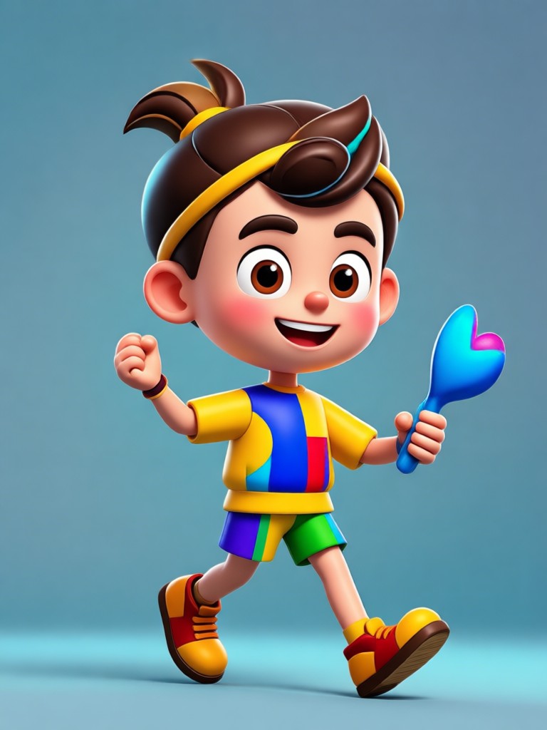 3d character creator free result superhero in motion