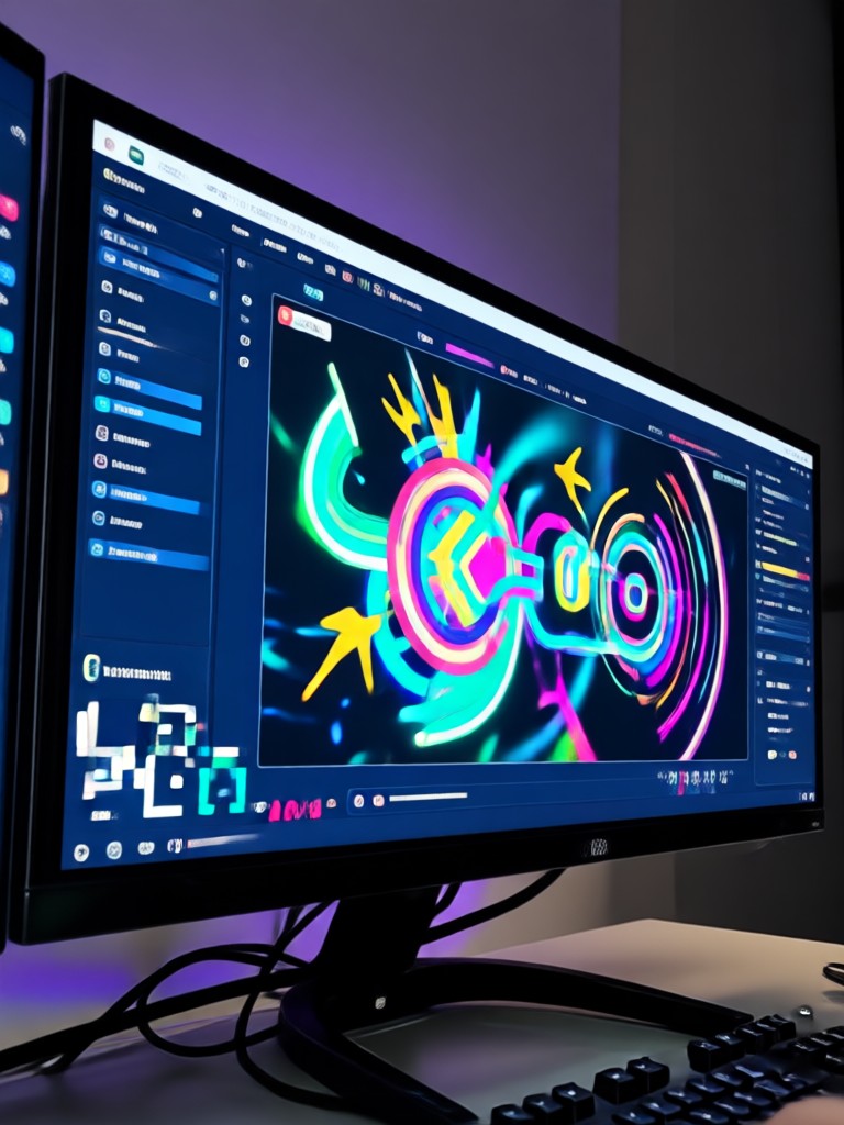 AI video of abstract liquid motion and colors