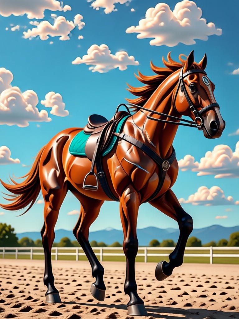AI fantasy unicorn riding video