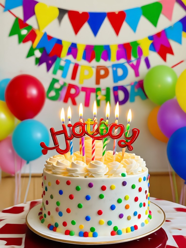 Minimalist text based birthday animation