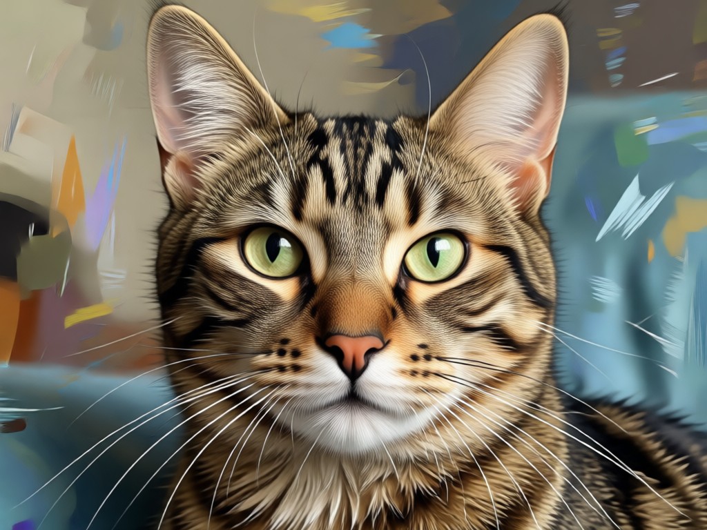 Download and share cat portrait